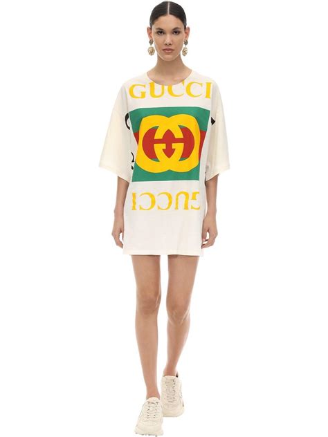 gucci t shirt dress|gucci oversized t shirt dress.